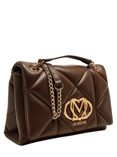 EMBOSSED QUILTED Bolso de hombro acolchado marr&oacute;n - Bolsos Mujer