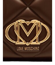 LOVE MOSCHINO EMBOSSED QUILTED Bolso de hombro acolchado marr&oacute;n - Bolsos Mujer - 7