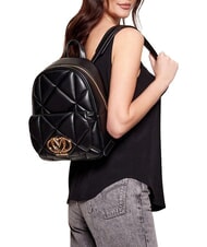 LOVE MOSCHINO EMBOSSED QUILTED Mochila acolchada negro - Bolsos Mujer - 2