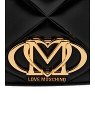LOVE MOSCHINO EMBOSSED QUILTED Mochila acolchada negro - Bolsos Mujer - 5