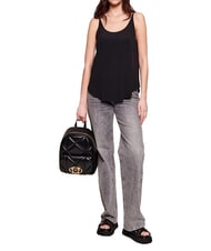 LOVE MOSCHINO EMBOSSED QUILTED Mochila acolchada negro - Bolsos Mujer - 8