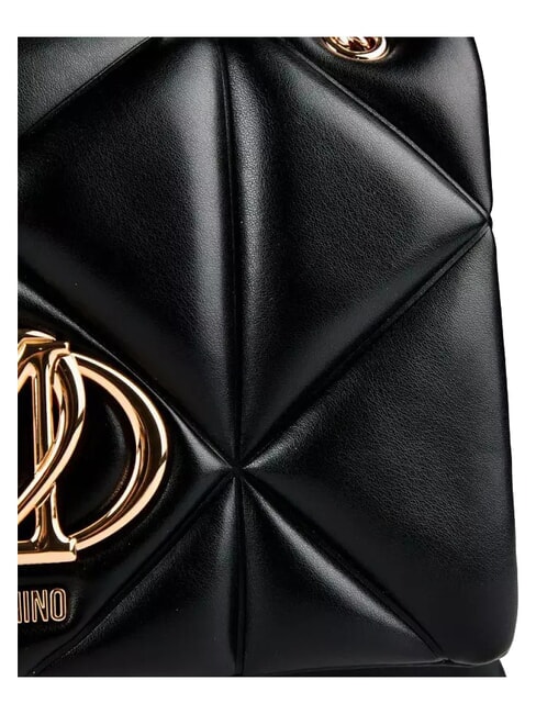 EMBOSSED QUILTED Bolso de hombro acolchado negro - Bolsos Mujer