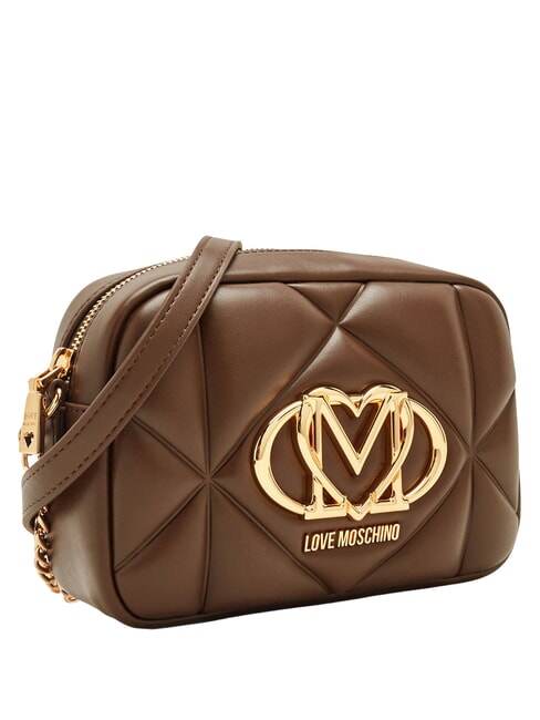 EMBOSSED QUILTED Mini bolso de hombro acolchado marr&oacute;n - Bolsos Mujer