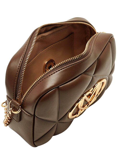 EMBOSSED QUILTED Mini bolso de hombro acolchado marr&oacute;n - Bolsos Mujer