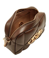 LOVE MOSCHINO EMBOSSED QUILTED Mini bolso de hombro acolchado marr&oacute;n - Bolsos Mujer - 5