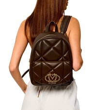 LOVE MOSCHINO EMBOSSED QUILTED Mochila acolchada marr&oacute;n - Bolsos Mujer - 2