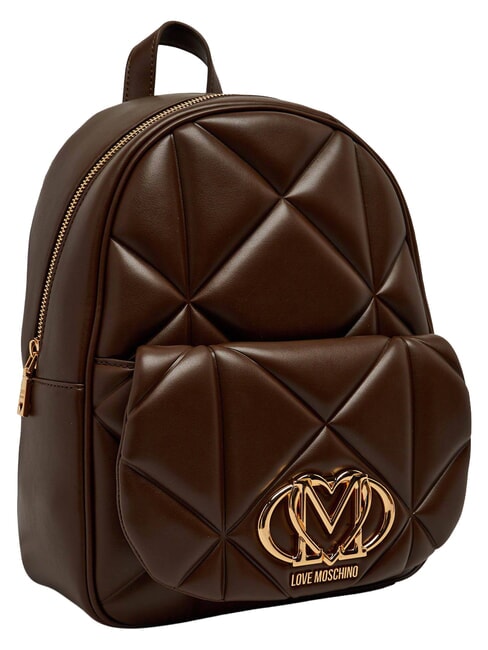EMBOSSED QUILTED Mochila acolchada marr&oacute;n - Bolsos Mujer
