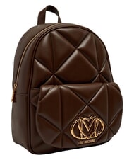 LOVE MOSCHINO EMBOSSED QUILTED Mochila acolchada marr&oacute;n - Bolsos Mujer - 3