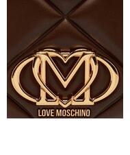 LOVE MOSCHINO EMBOSSED QUILTED Mochila acolchada marr&oacute;n - Bolsos Mujer - 7