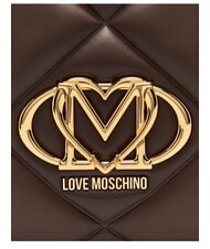 LOVE MOSCHINO EMBOSSED QUILTED Bolso de hombro con doble asa. marr&oacute;n - Bolsos Mujer - 7