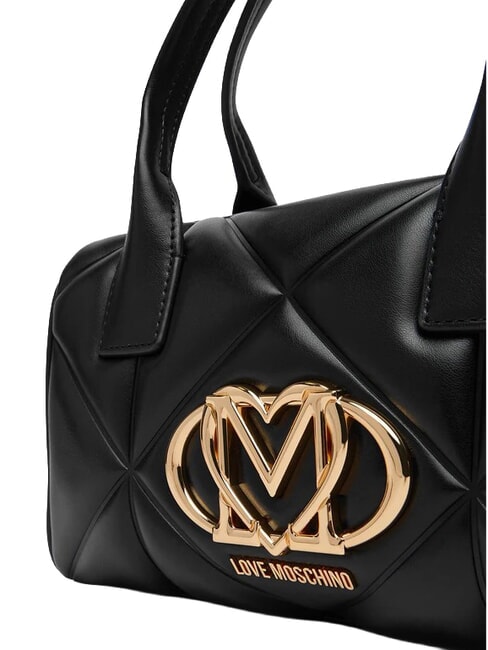 EMBOSSED QUILTED Bolso de mano con correa para el hombro. negro - Bolsos Mujer