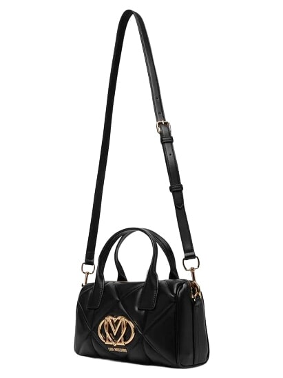 EMBOSSED QUILTED Bolso de mano con correa para el hombro. negro - Bolsos Mujer