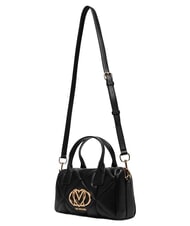 LOVE MOSCHINO EMBOSSED QUILTED Bolso de mano con correa para el hombro. negro - Bolsos Mujer - 4