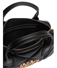 LOVE MOSCHINO EMBOSSED QUILTED Bolso de mano con correa para el hombro. negro - Bolsos Mujer - 6