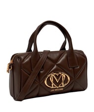 LOVE MOSCHINO EMBOSSED QUILTED Bolso de mano con correa para el hombro. marr&oacute;n - Bolsos Mujer - 3