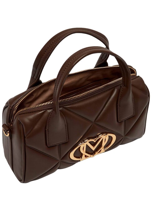 EMBOSSED QUILTED Bolso de mano con correa para el hombro. marr&oacute;n - Bolsos Mujer