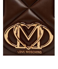 LOVE MOSCHINO EMBOSSED QUILTED Bolso de mano con correa para el hombro. marr&oacute;n - Bolsos Mujer - 7