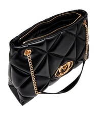 LOVE MOSCHINO EMBOSSED QUILTED Bolso de hombro con doble asa. negro - Bolsos Mujer - 5