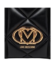 LOVE MOSCHINO EMBOSSED QUILTED Bolso de hombro con doble asa. negro - Bolsos Mujer - 8