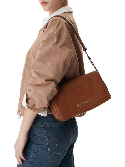 JEWEL Bolso de hombro ajustable marr&oacute;n - Bolsos Mujer