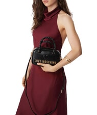 LOVE MOSCHINO TWIRL Minibolso con correa para el hombro negro - Bolsos Mujer - 2