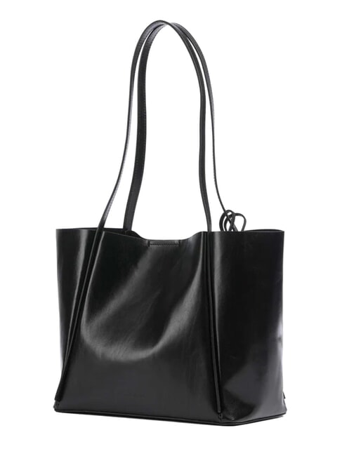 MAGDA Bolso de hombro de piel Oro negro - Bolsos Mujer