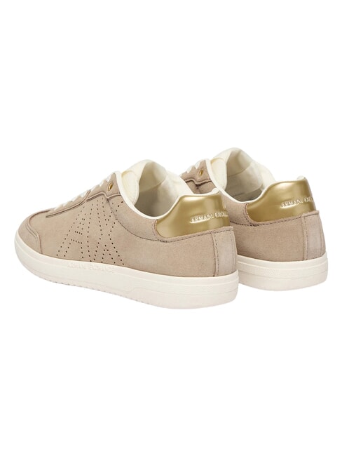 BEA Zapatillas de cuero arena + oro p&aacute;lido - Zapatos Mujer