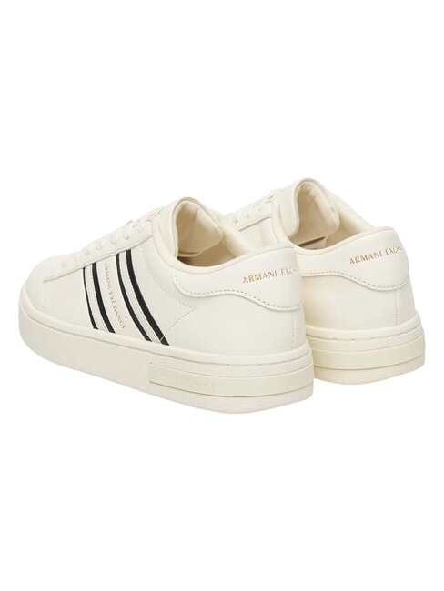LONDON Zapatillas blanco roto + negro - Zapatos Mujer