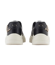 ARMANI EXCHANGE A|X Chain  Zapatillas de cuero negro+negro - Zapatos Mujer - 3