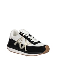 ARMANI EXCHANGE ROYALE SUEDE AIR MESH Zapatillas negro/oro p&aacute;lido - Zapatos Mujer - 2