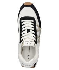 ARMANI EXCHANGE ROYALE SUEDE AIR MESH Zapatillas negro/oro p&aacute;lido - Zapatos Mujer - 4