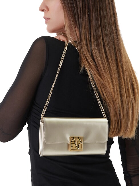 AMY Minibolso de hombro oro claro - Bolsos Mujer