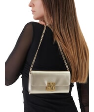 ARMANI EXCHANGE AMY Minibolso de hombro oro claro - Bolsos Mujer - 2
