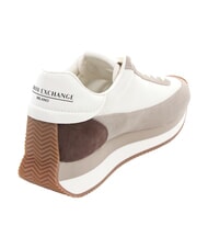 ARMANI EXCHANGE ROYALE SUEDE AIR MESH Zapatillas arena + blanco roto - Zapatos Mujer - 3