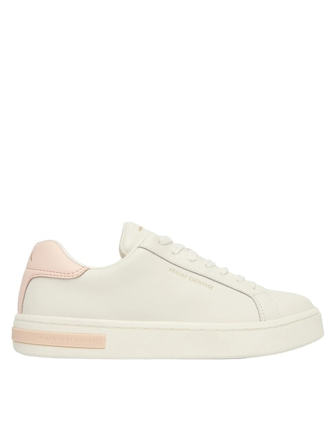 A|X Zapatillas de piel blanco roto + rosa sal - Zapatos Mujer