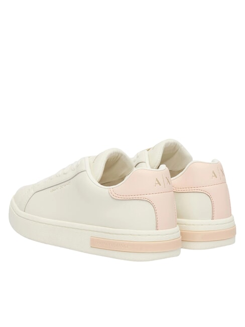 A|X Zapatillas de piel blanco roto + rosa sal - Zapatos Mujer