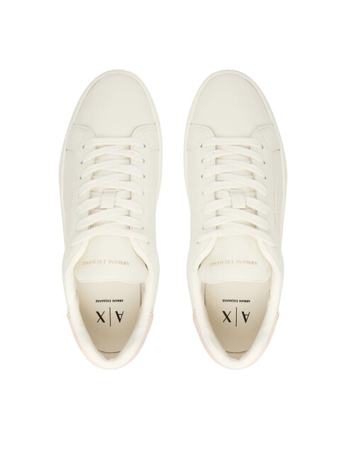 A|X Zapatillas de piel blanco roto + rosa sal - Zapatos Mujer