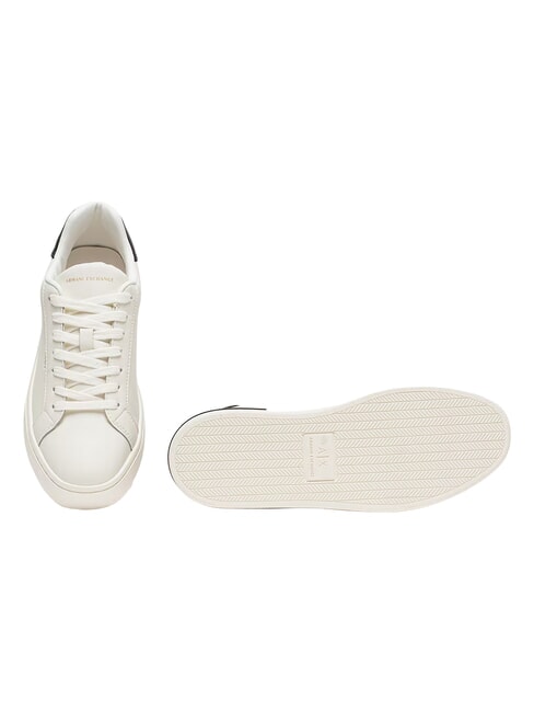 A|X Zapatillas de piel blanco roto + negro - Zapatos Mujer