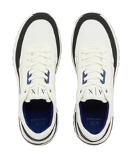 ARMANI EXCHANGE DUSSELDORF Zapatillas Hombre blanco roto + negro - Zapatos Hombre - 4