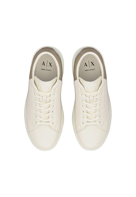 ACTION Zapatillas de cuero blanco roto + brillo invernal - Zapatos Hombre