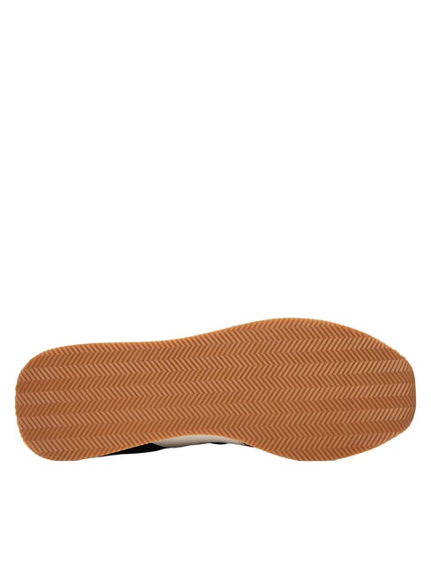ROUND Zapatillas de cuero azul marino intenso + blanco roto - Zapatos Hombre