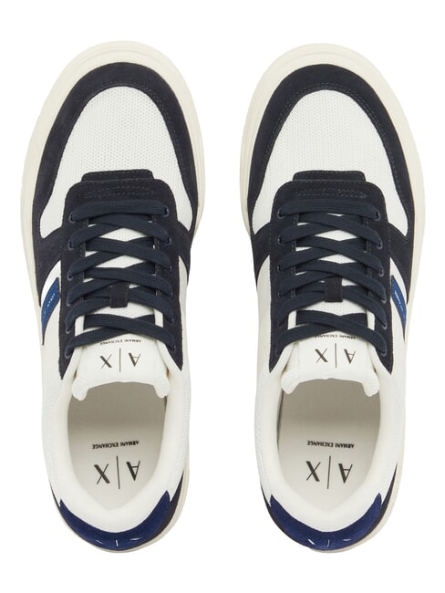 DUCK Zapatillas de cuero azul marino intenso + azul campana + apagado - Zapatos Hombre