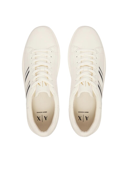 LONDON Zapatillas blanco roto + negro - Zapatos Hombre