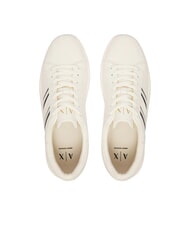 ARMANI EXCHANGE LONDON Zapatillas blanco roto + negro - Zapatos Hombre - 4