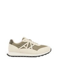 ARMANI EXCHANGE DROP MICROSUEDE Zapatillas con logotipo en contraste crema + toque invernal - Zapatos Hombre - 2