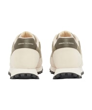 ARMANI EXCHANGE DROP MICROSUEDE Zapatillas con logotipo en contraste crema + toque invernal - Zapatos Hombre - 3