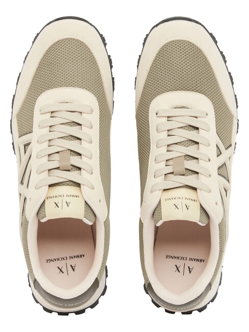 DROP MICROSUEDE Zapatillas con logotipo en contraste crema + toque invernal - Zapatos Hombre