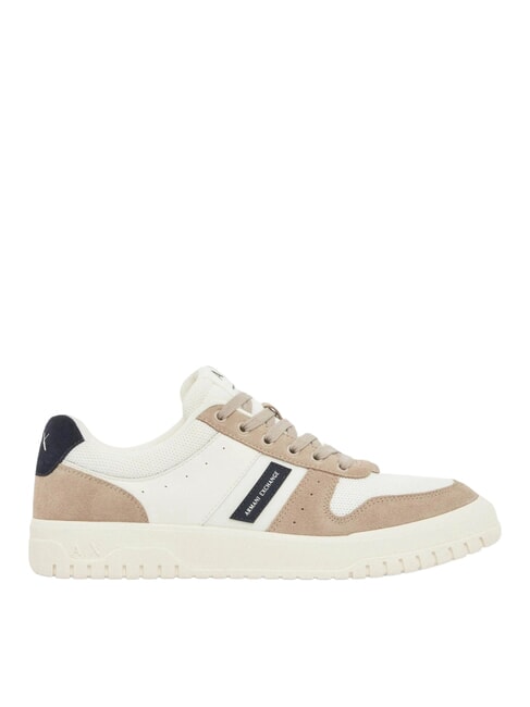 DUCK Zapatillas de cuero tierra + azul marino intenso + blanco roto - Zapatos Hombre