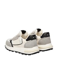 ARMANI EXCHANGE DUSSELDORF Zapatillas blanco roto + gris - Zapatos Hombre - 3