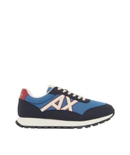 ARMANI EXCHANGE DROP MICROSUEDE Zapatillas con logotipo en contraste azul marino intenso + azul chino - Zapatos Hombre - 2